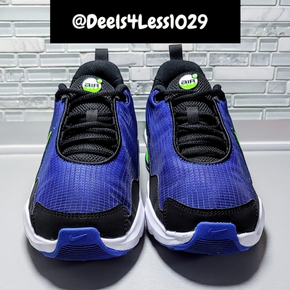 Nike Air Max Nova Kids Size 5Y/Womens 6.5 Racer Blue Green Strike Black White